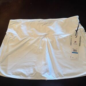 FILA Womens White Break Skort; Golf, walking, beach, etc Comfy & Sexy